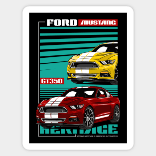 Iconic V8 Mustang GT350 Car Sticker